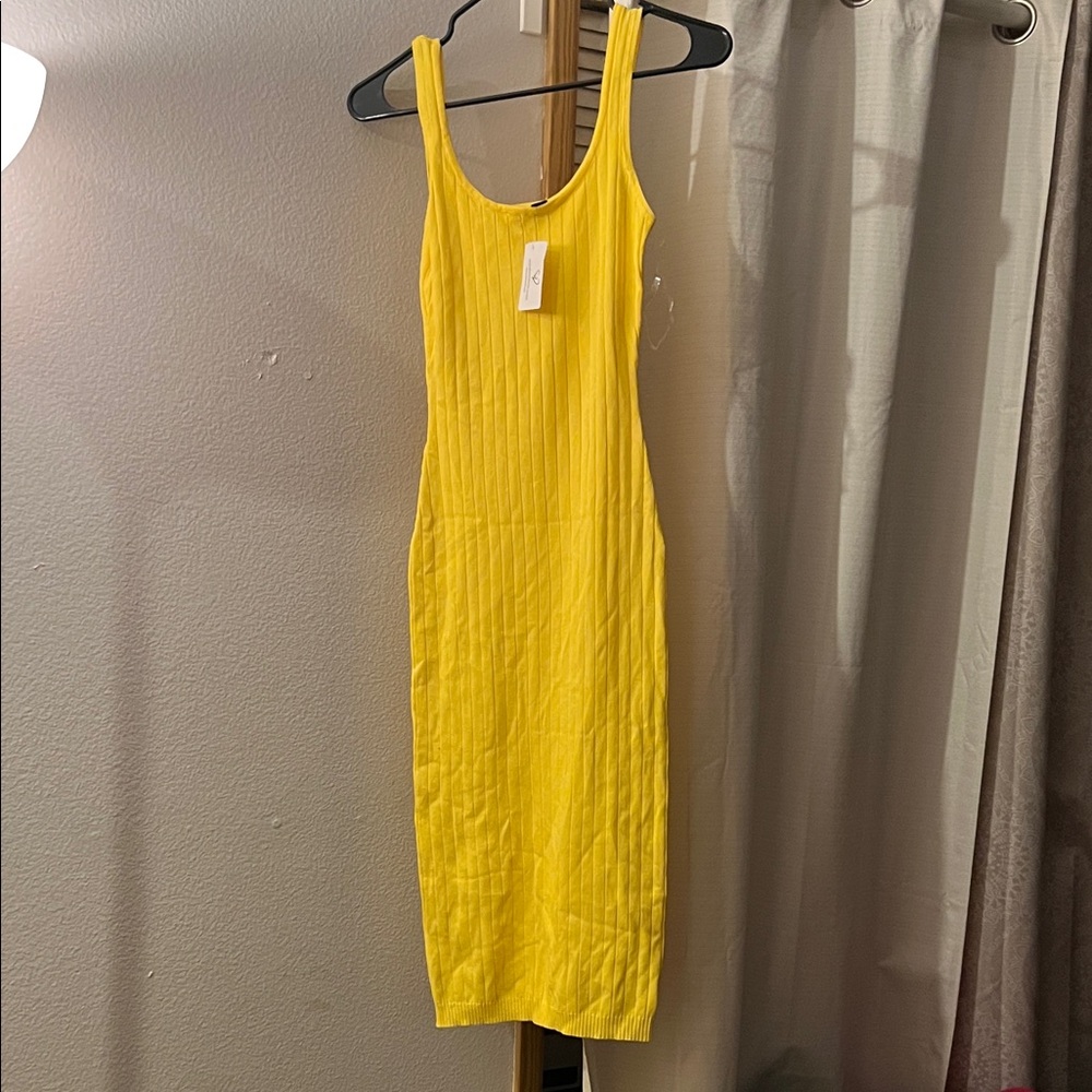 Yellow Sleeveless Dress